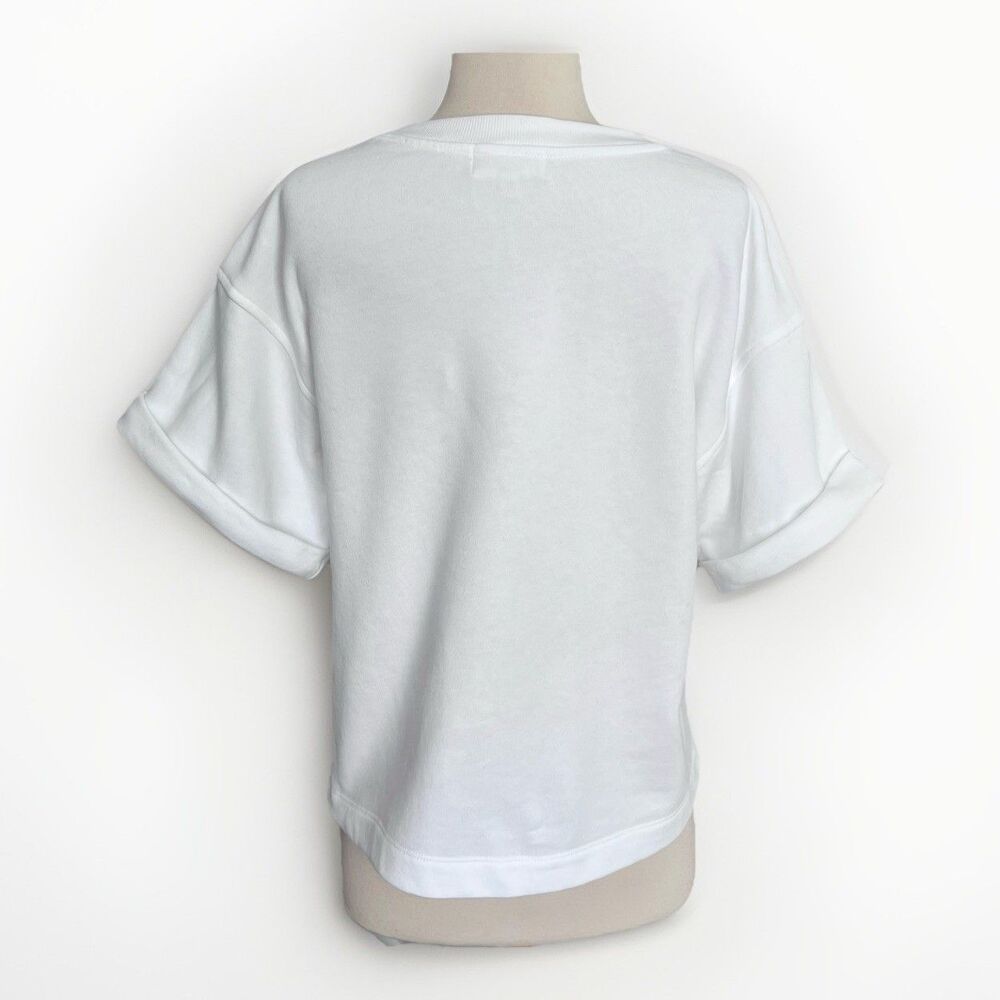 Nation LTD Los Angeles Bane Sweatshirt Tee Womens Sz Medium White Capsule Clean - Picture 5 of 8